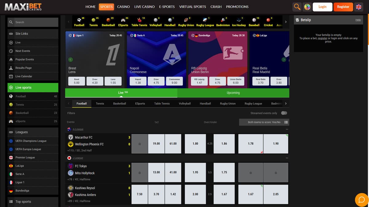 Sports betting Maxibet Casino