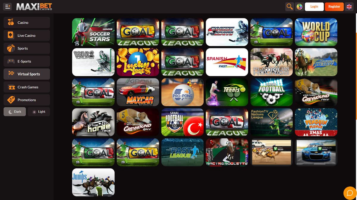 Virtual sports Maxibet Casino