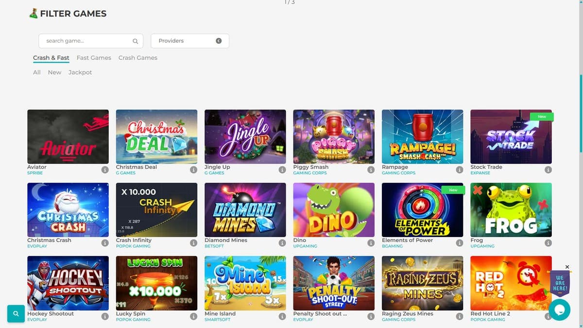 Crash and Fast Merlin Casino