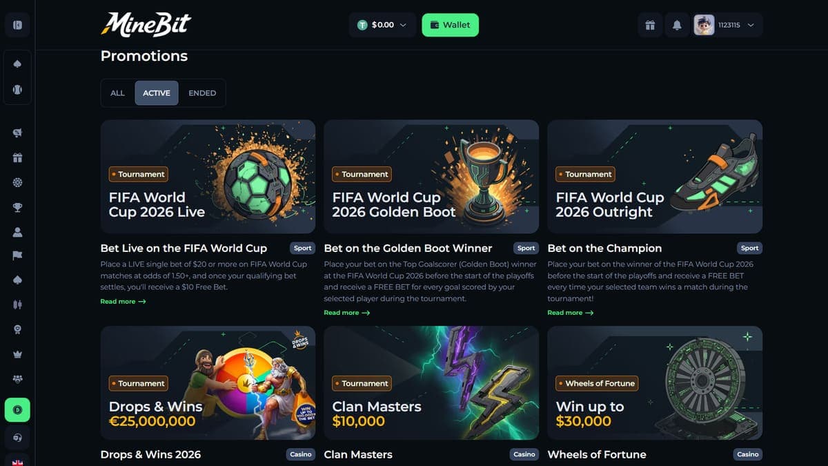 Promos Minebit Casino