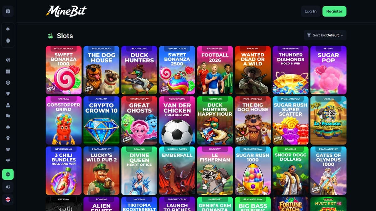 Slot machines Minebit Casino