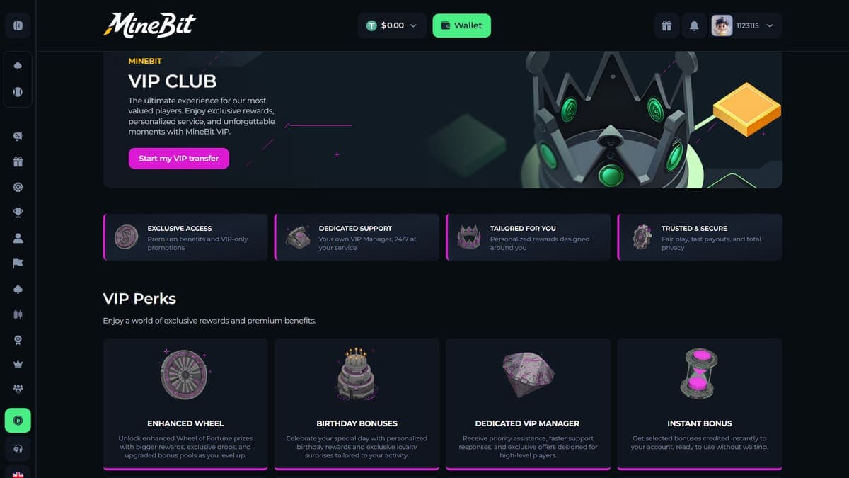 VIP Minebit Casino