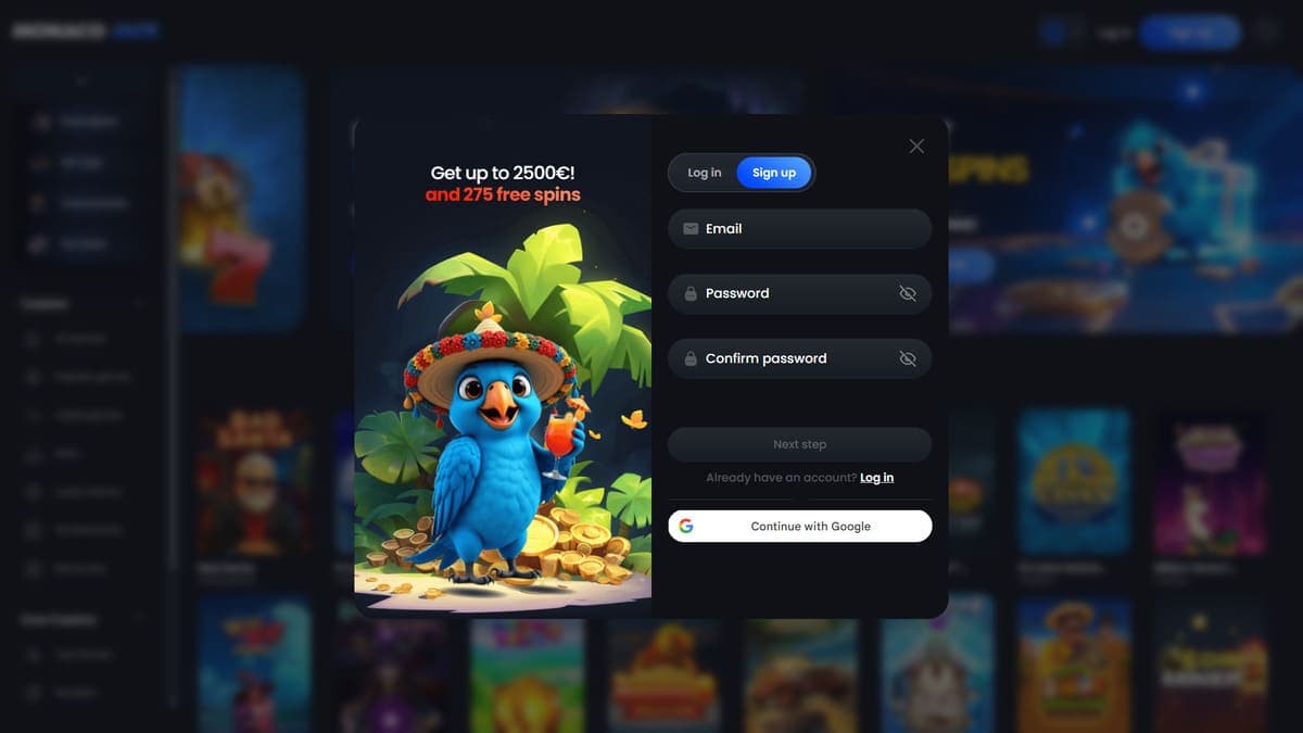Sign up Monaco Jack Casino