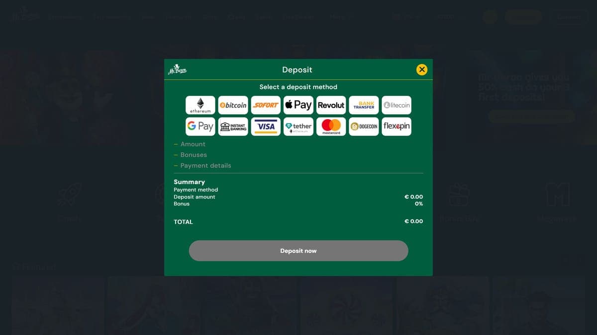 Deposit Mr Baron Casino