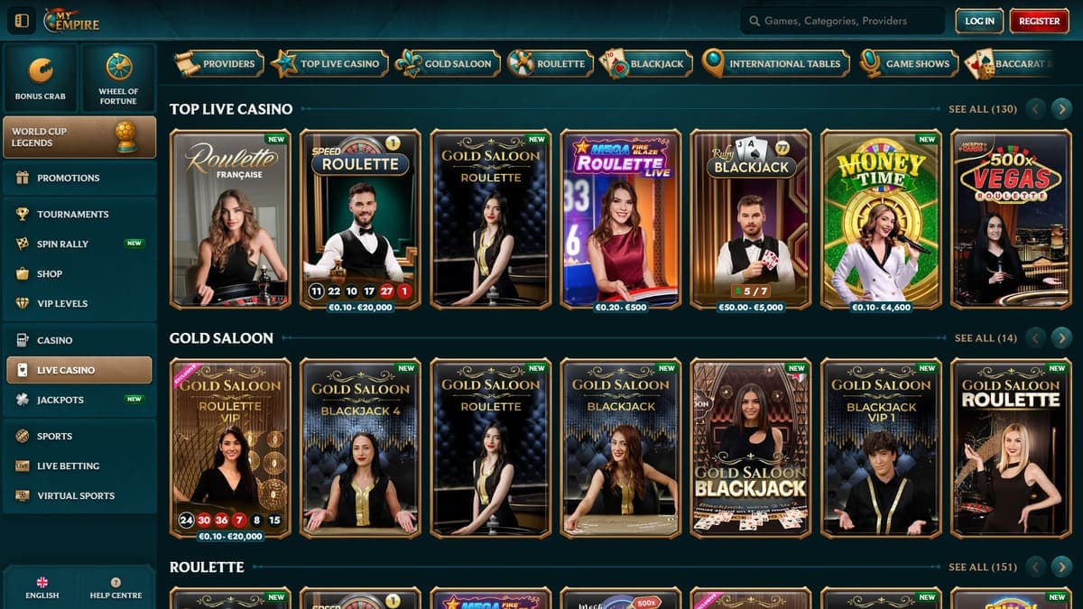 Live My Empire Casino