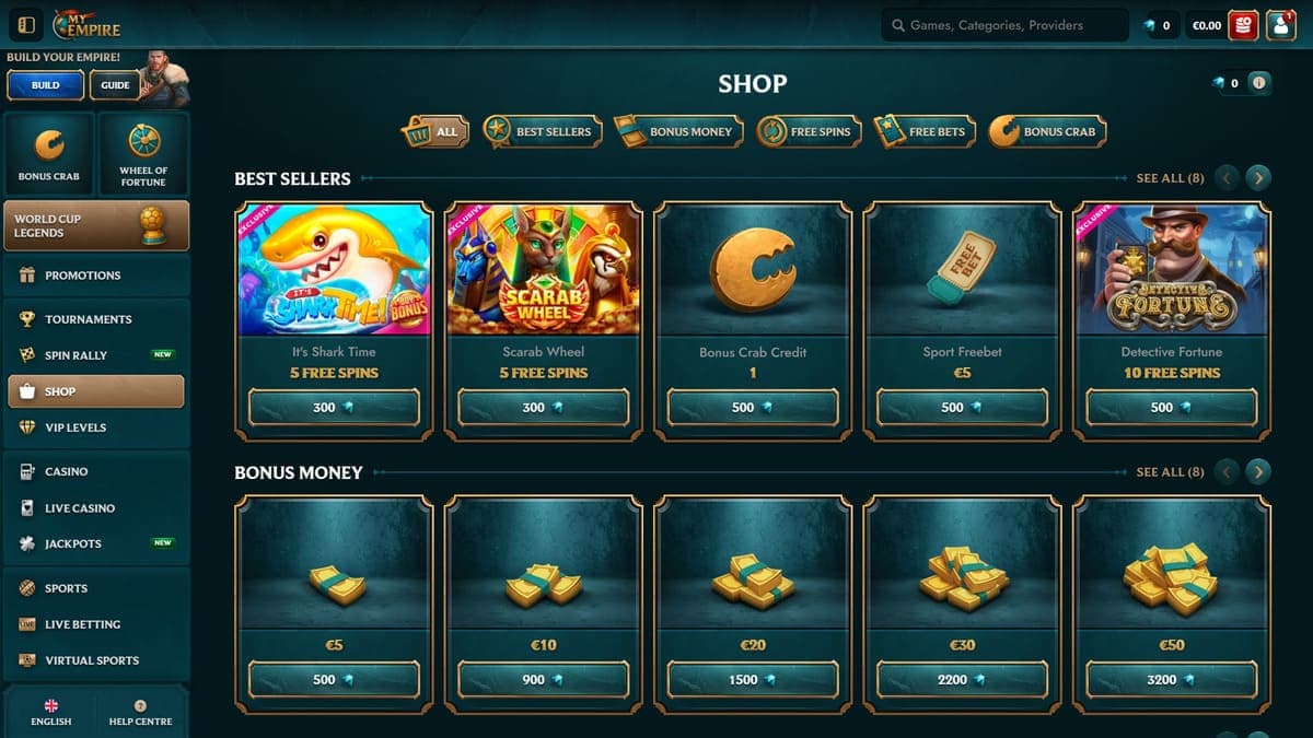 Shop My Empire Casino