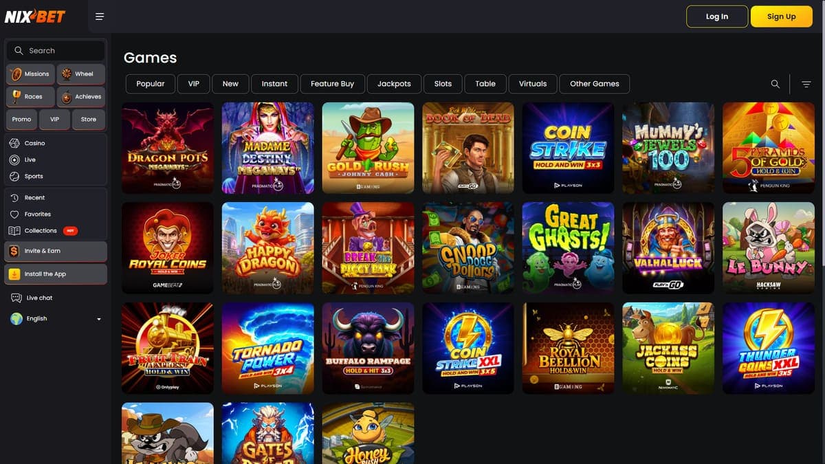 Slot machines Nixbet Casino