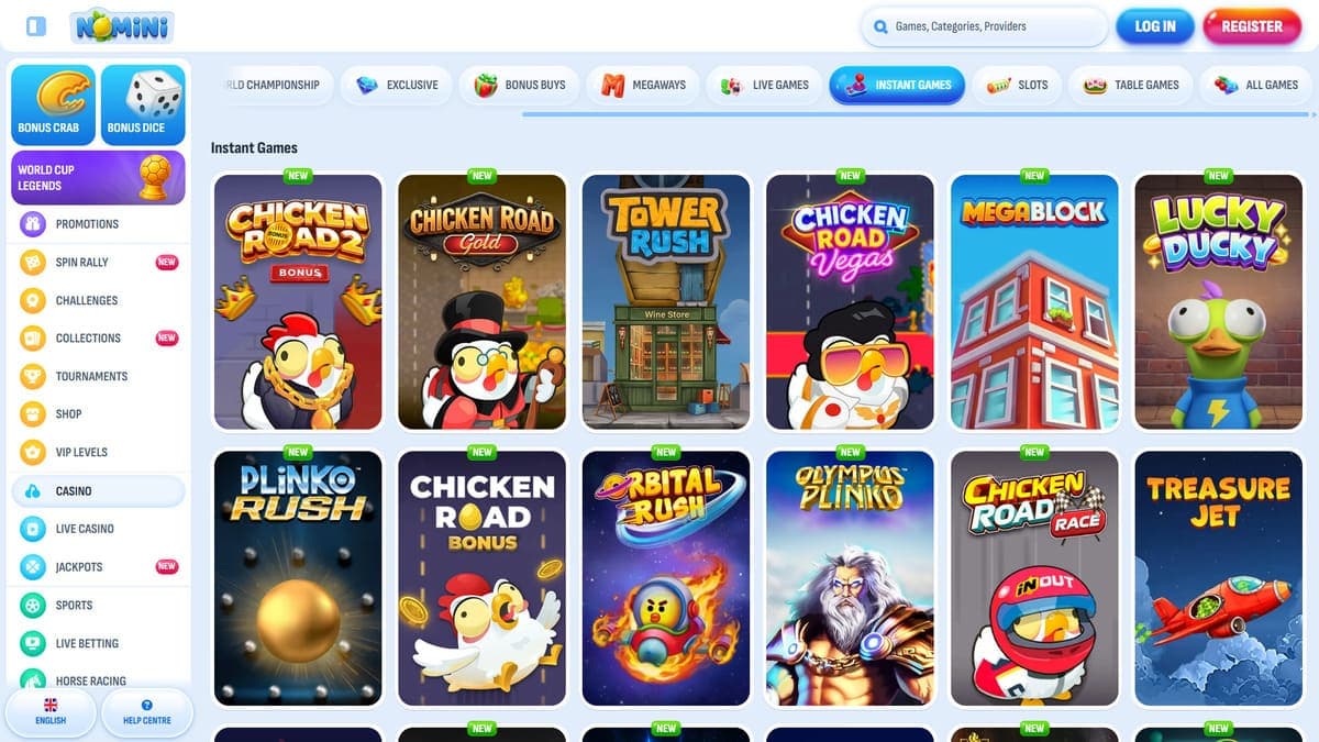 Online games Nomini Casino