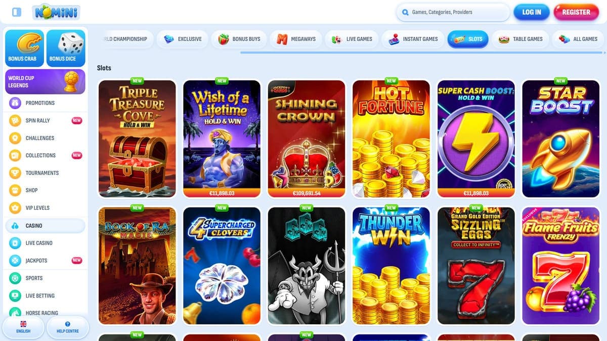 Slot machines Nomini Casino