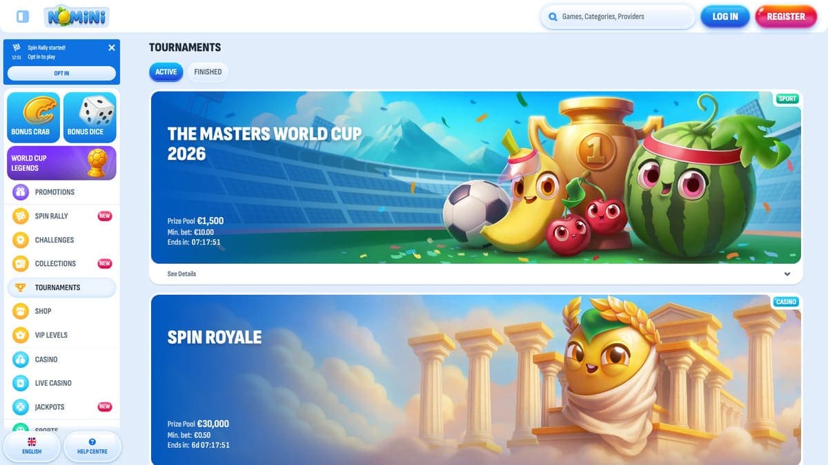 Tournaments Nomini Casino
