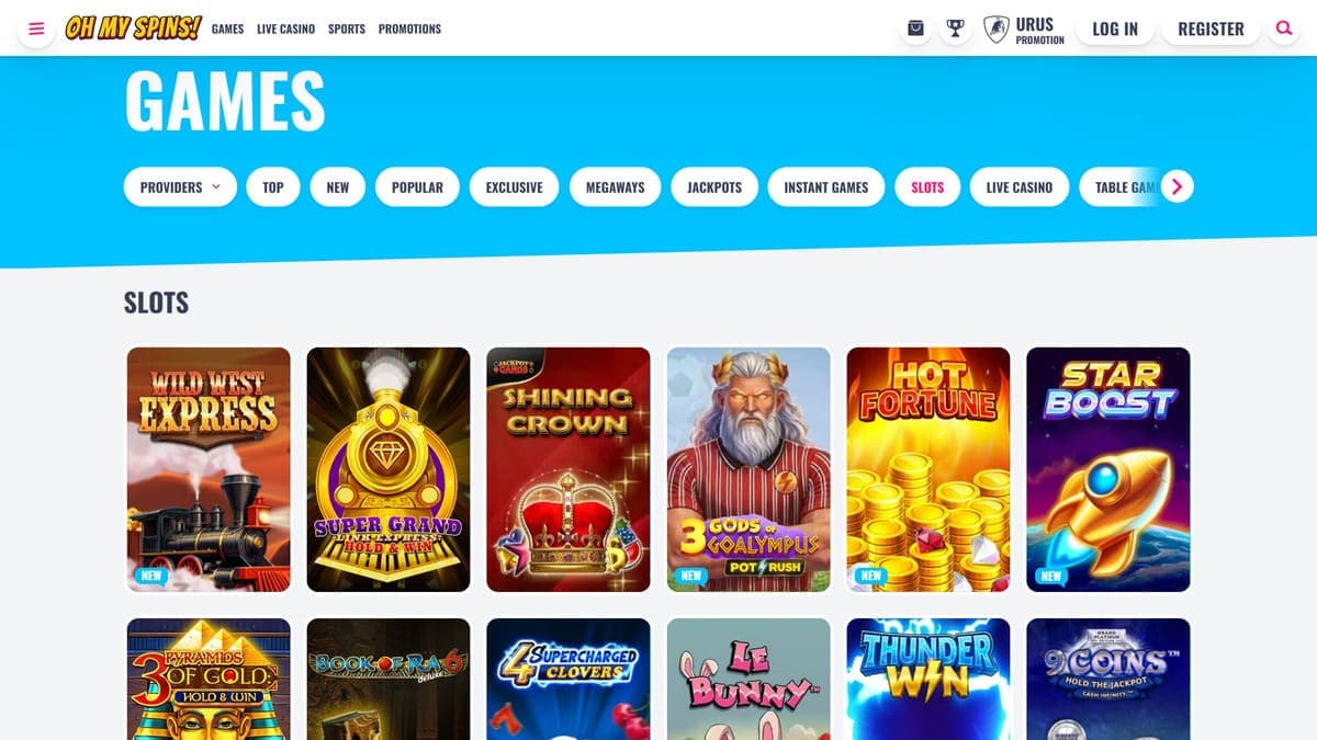 Slots OhMySpins Casino