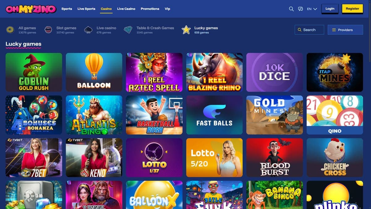 Lucky Games OhMyZino Casino