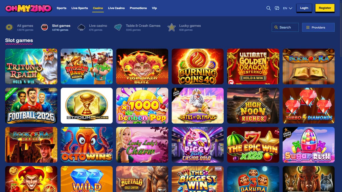 Slot machines OhMyZino Casino