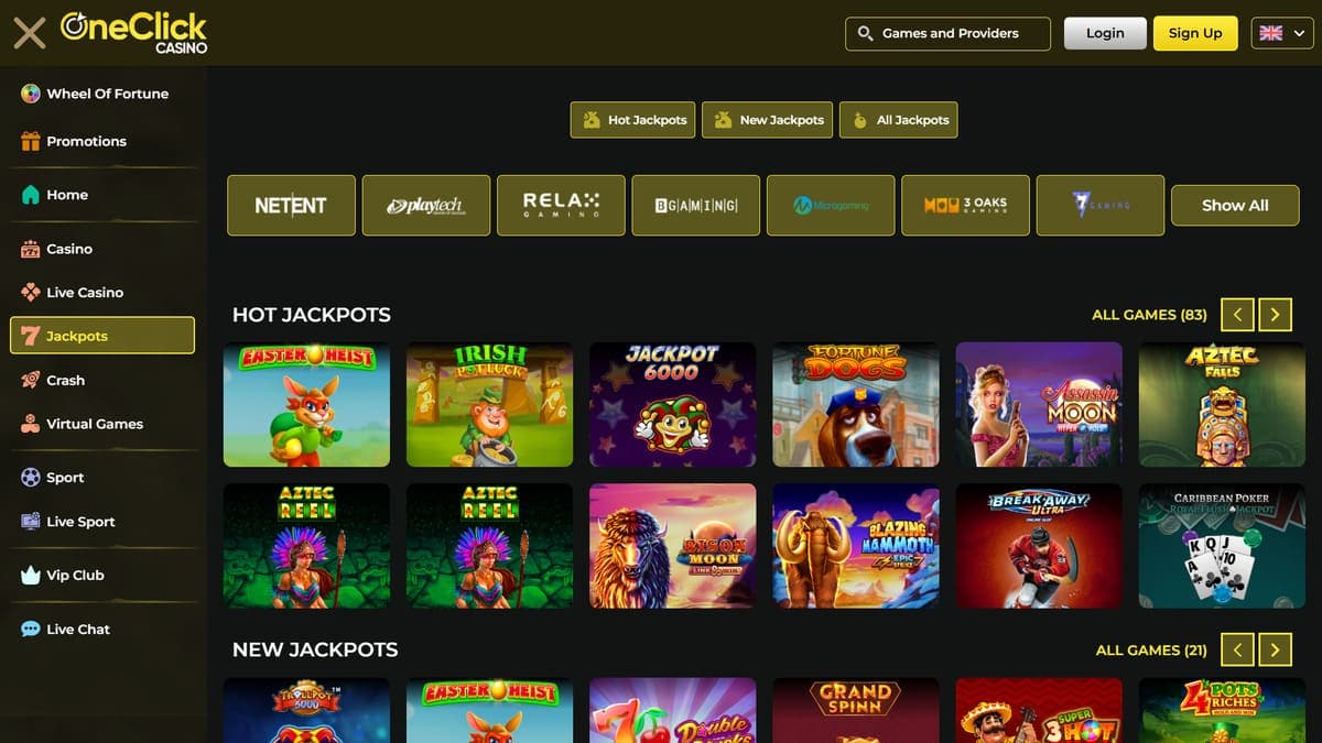 Jackpots OneClick Casino
