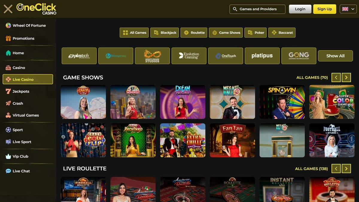 Live OneClick Casino