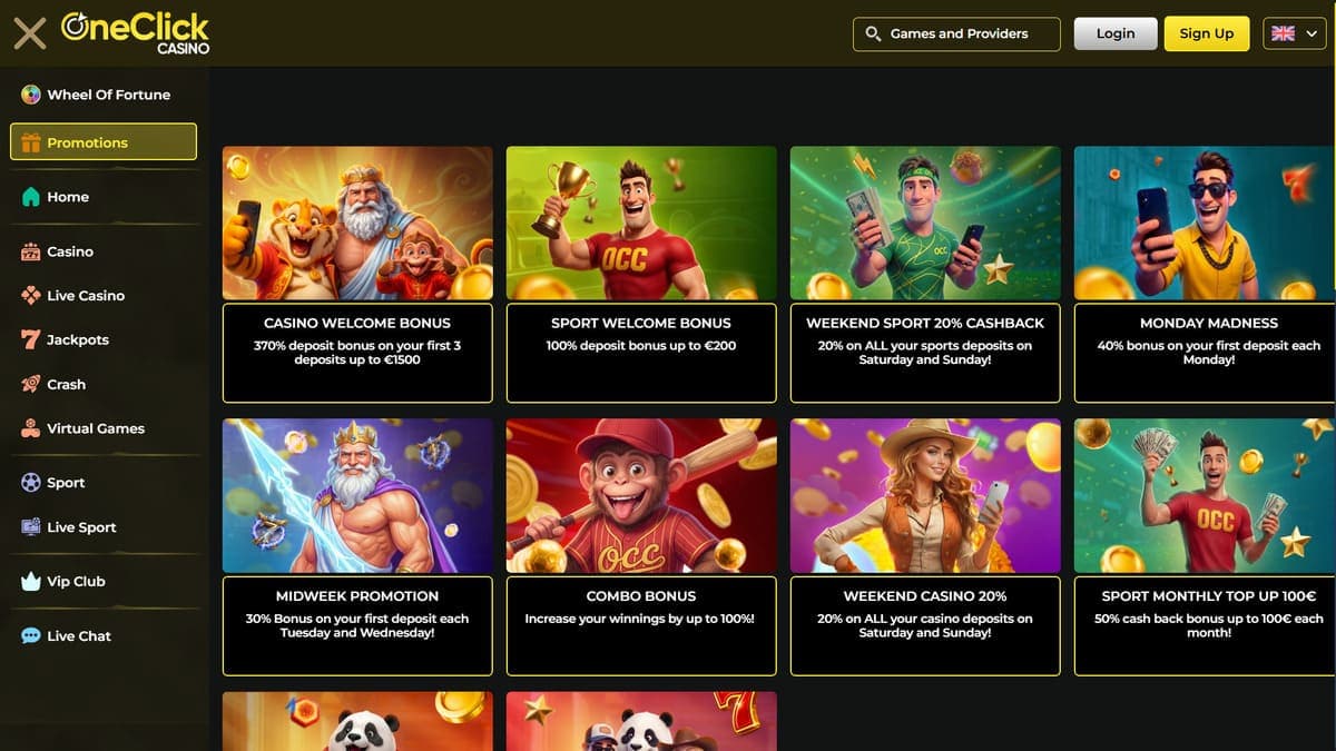 Promotions OneClick Casino