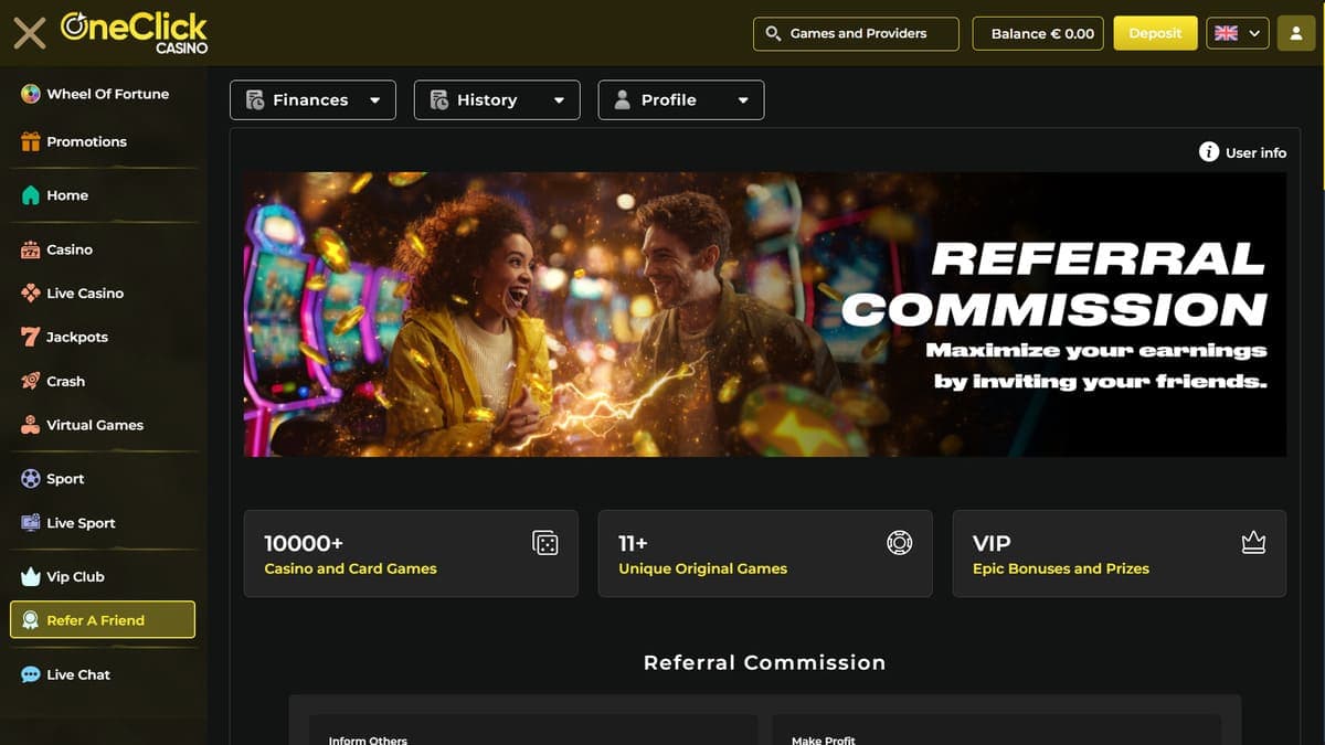 Referral OneClick Casino