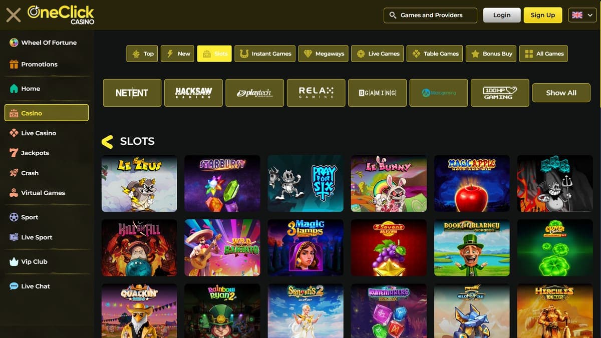 Slot machines OneClick Casino