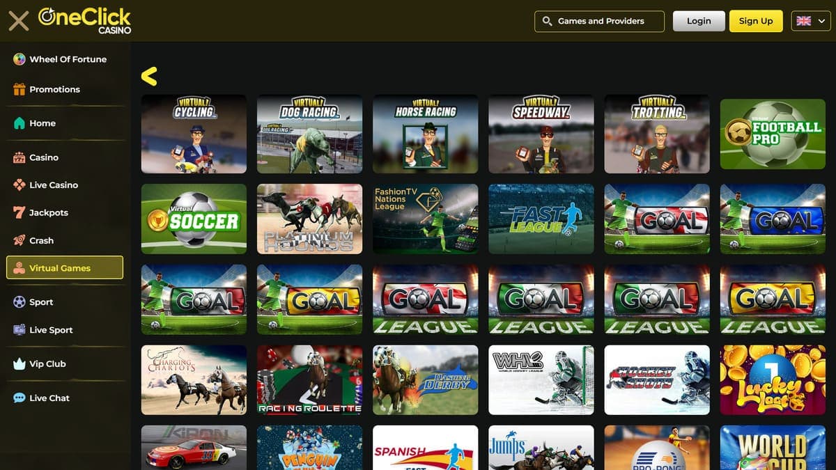 Virtual sports OneClick Casino