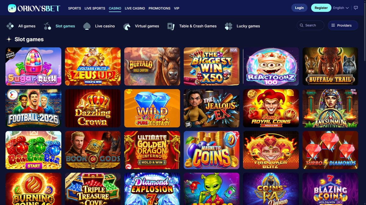 Slot machines OrionsBet Casino