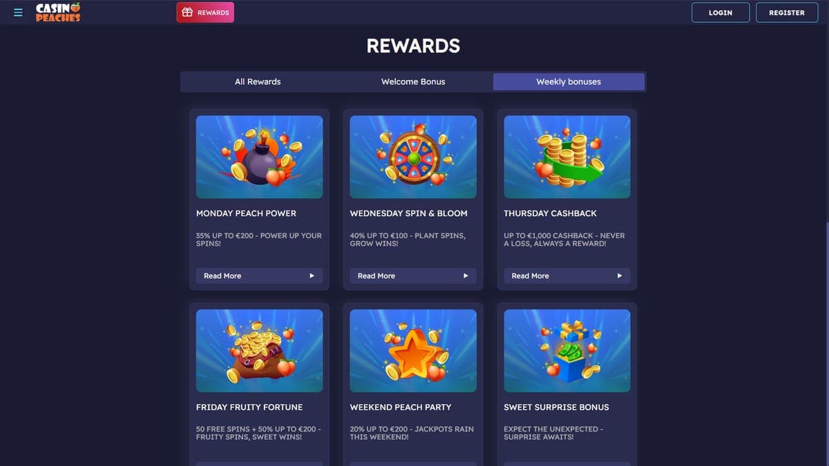 Rewards Casino Peaches Casino