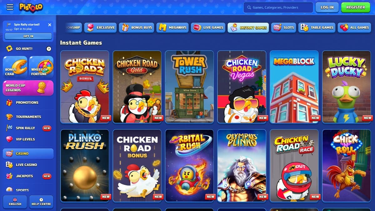 Online games Pistolo Casino