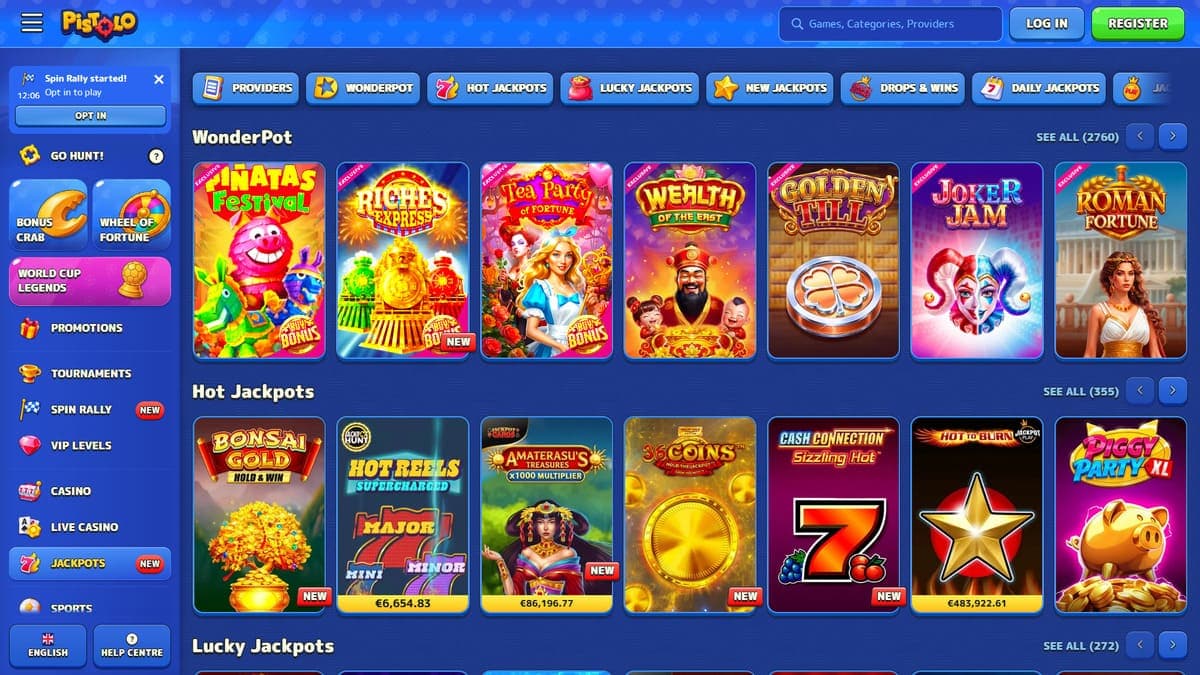 Jackpots Pistolo Casino