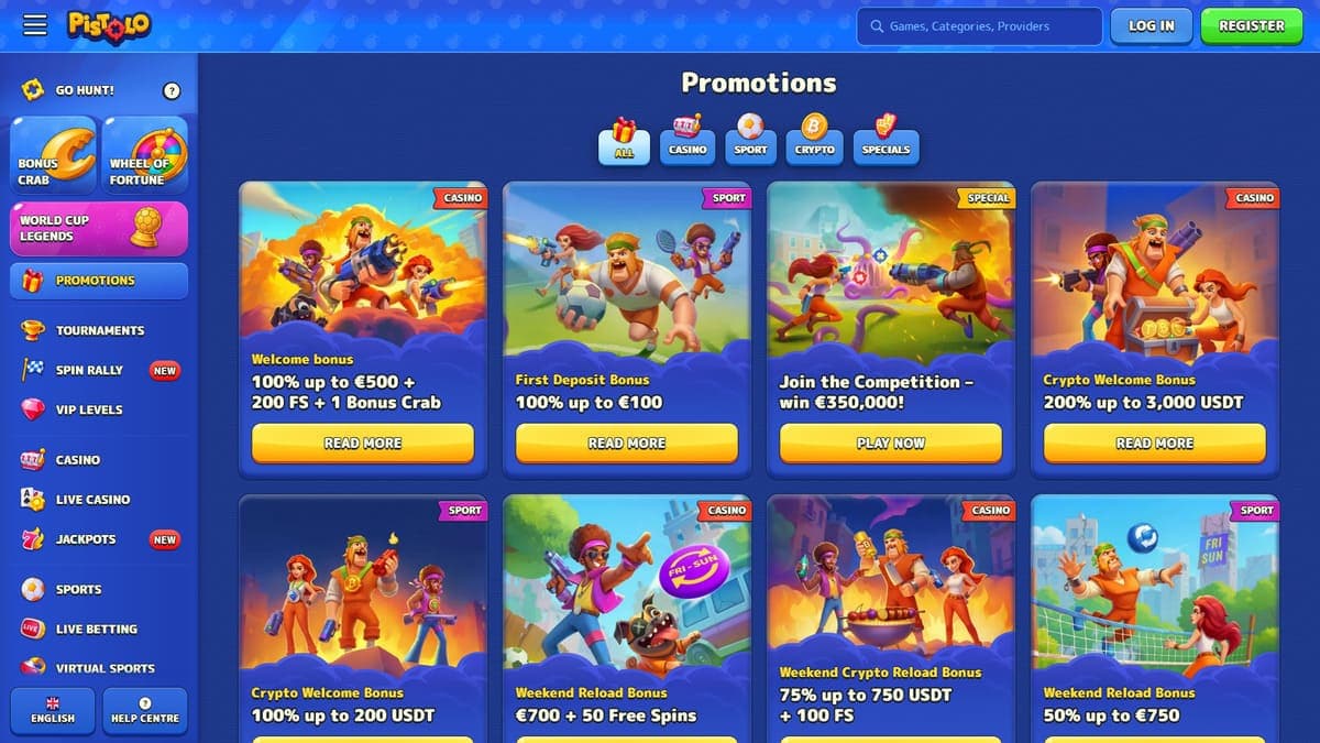 Promos Pistolo Casino