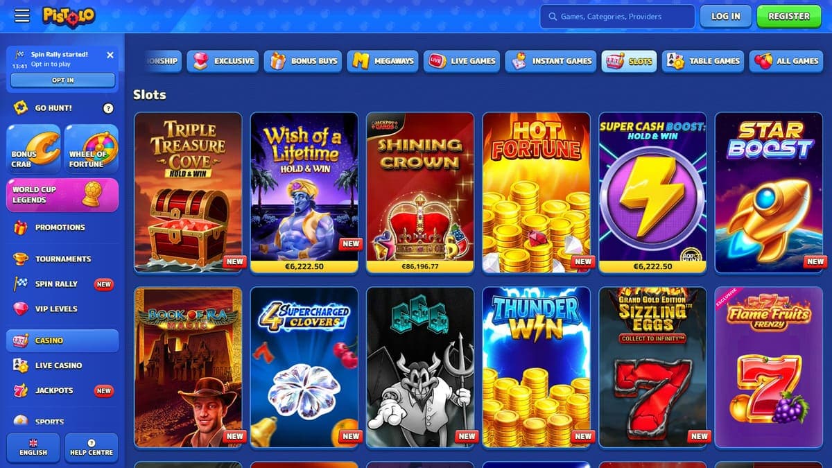 Slot machines Pistolo Casino