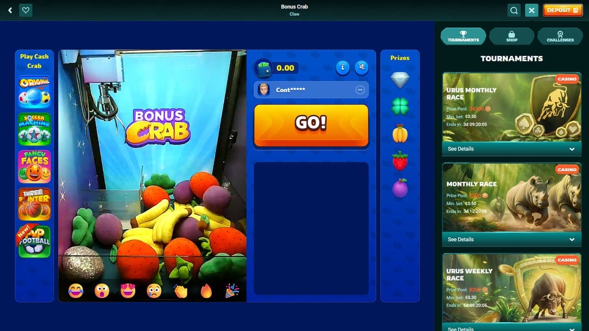 Crab bonus Playio