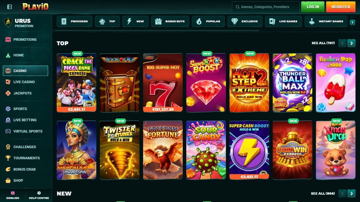 Slot machines Playio