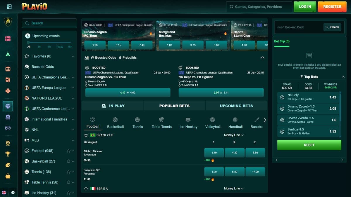 Sports betting Playio