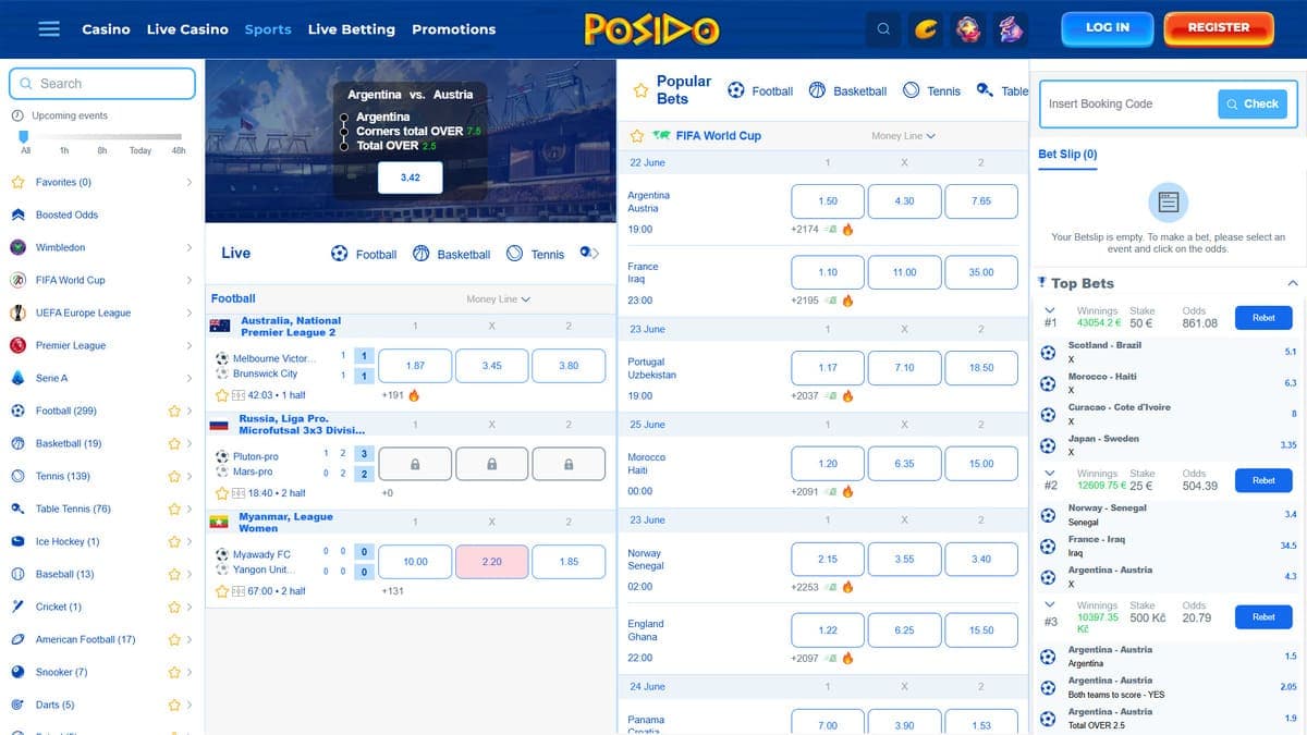 Sports betting Posido