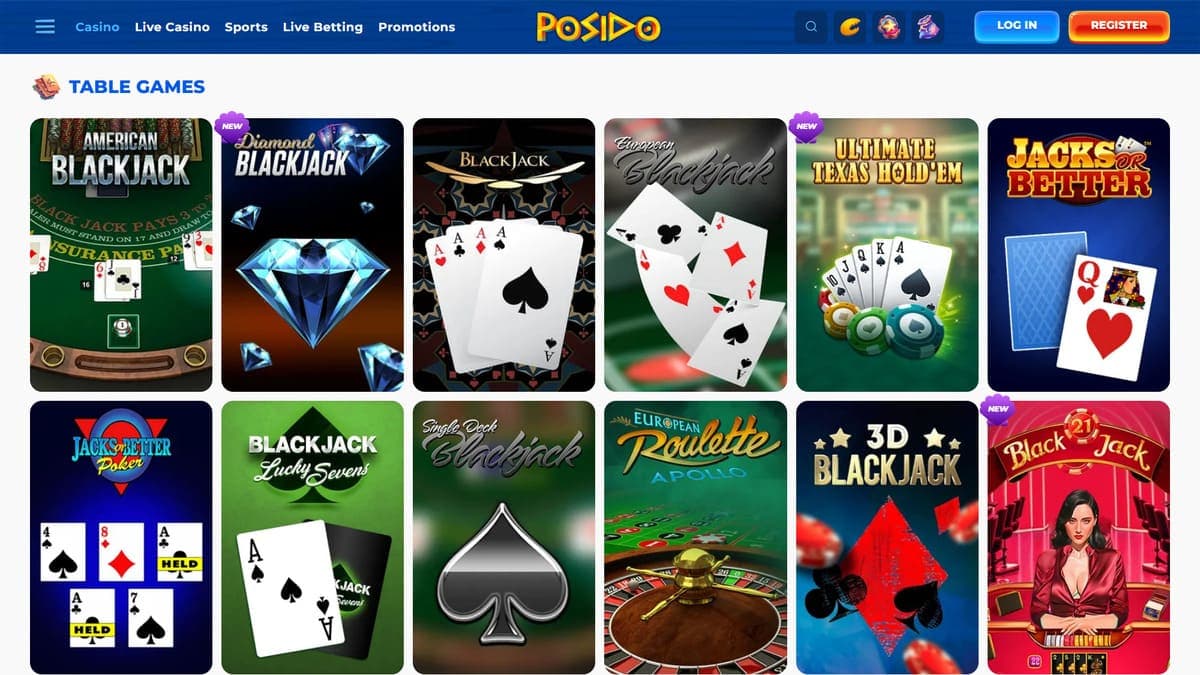 Table games Posido