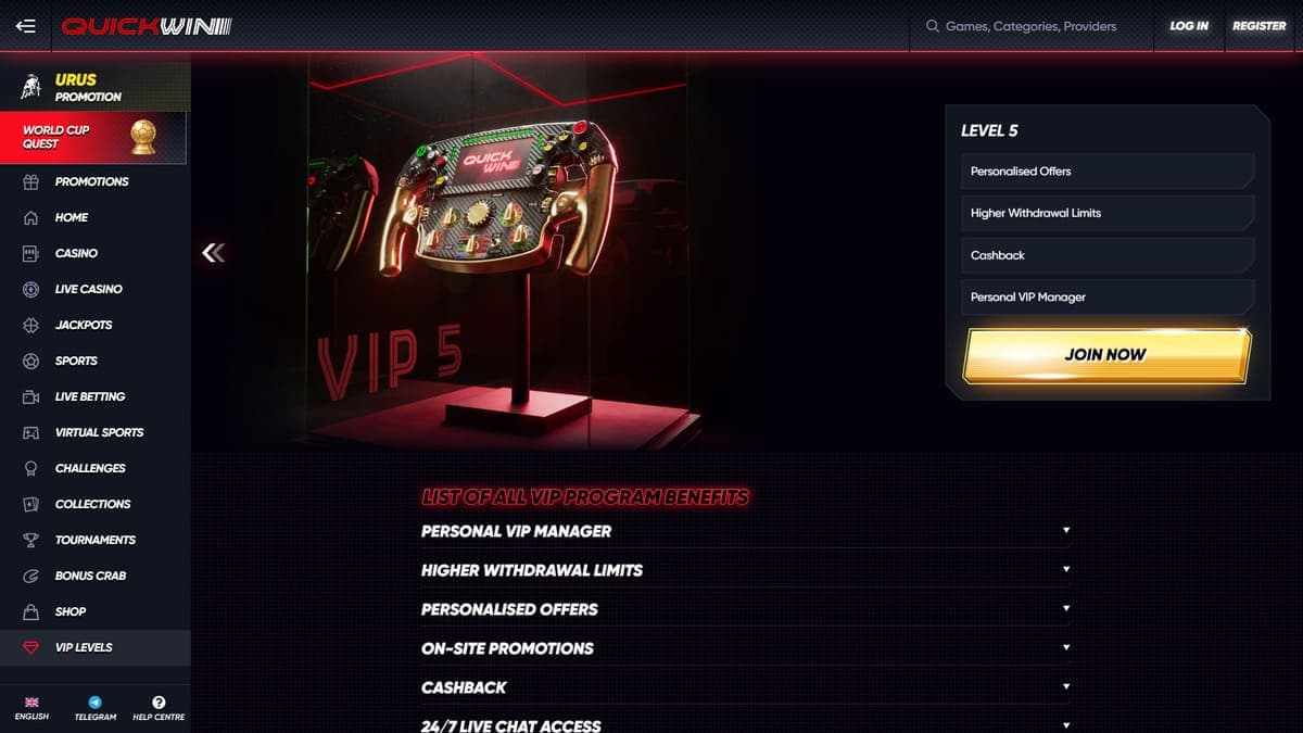 VIP Club Quickwin Casino