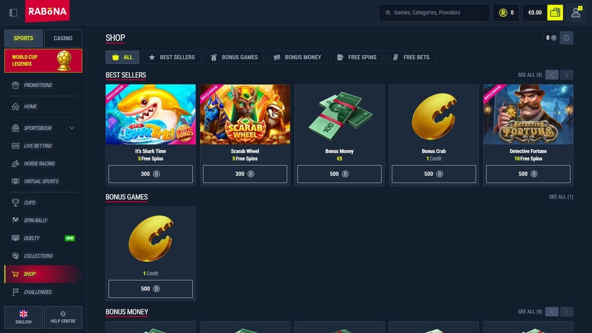 Shop Rabona Casino
