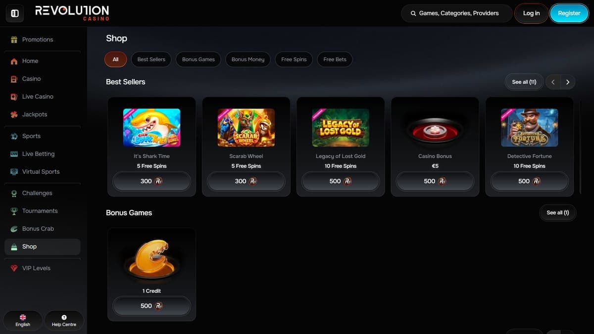 Shop Revolution Casino