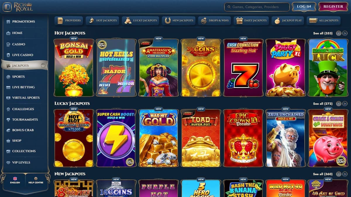Jackpots RichRoyal Casino