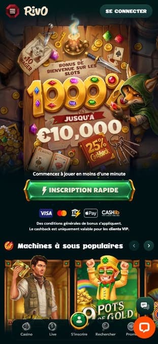 Rivo casino application
