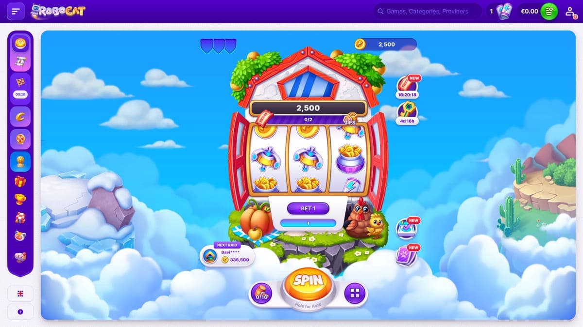 Roboslot casino Robocat Casino