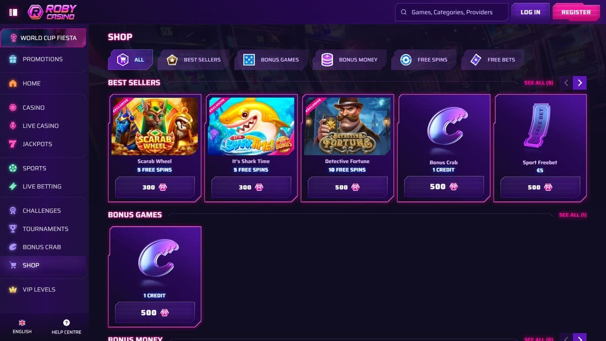 Shop Roby Casino