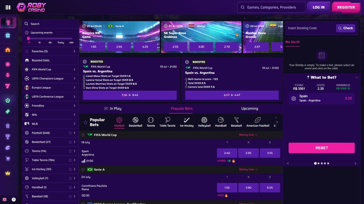 Sports betting Roby Casino