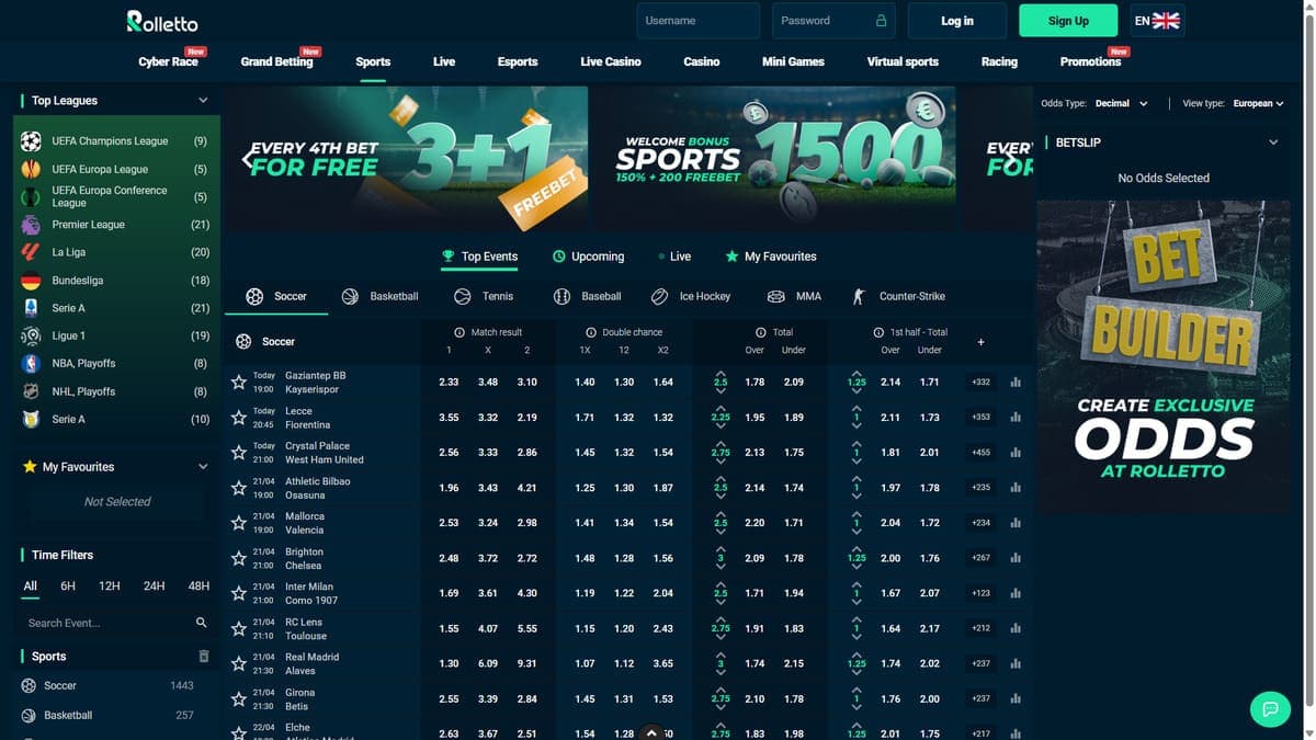 Sportsbook Rolletto Casino