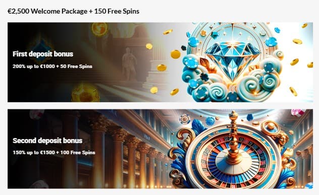 Welcome pack Royal Vincit Casino