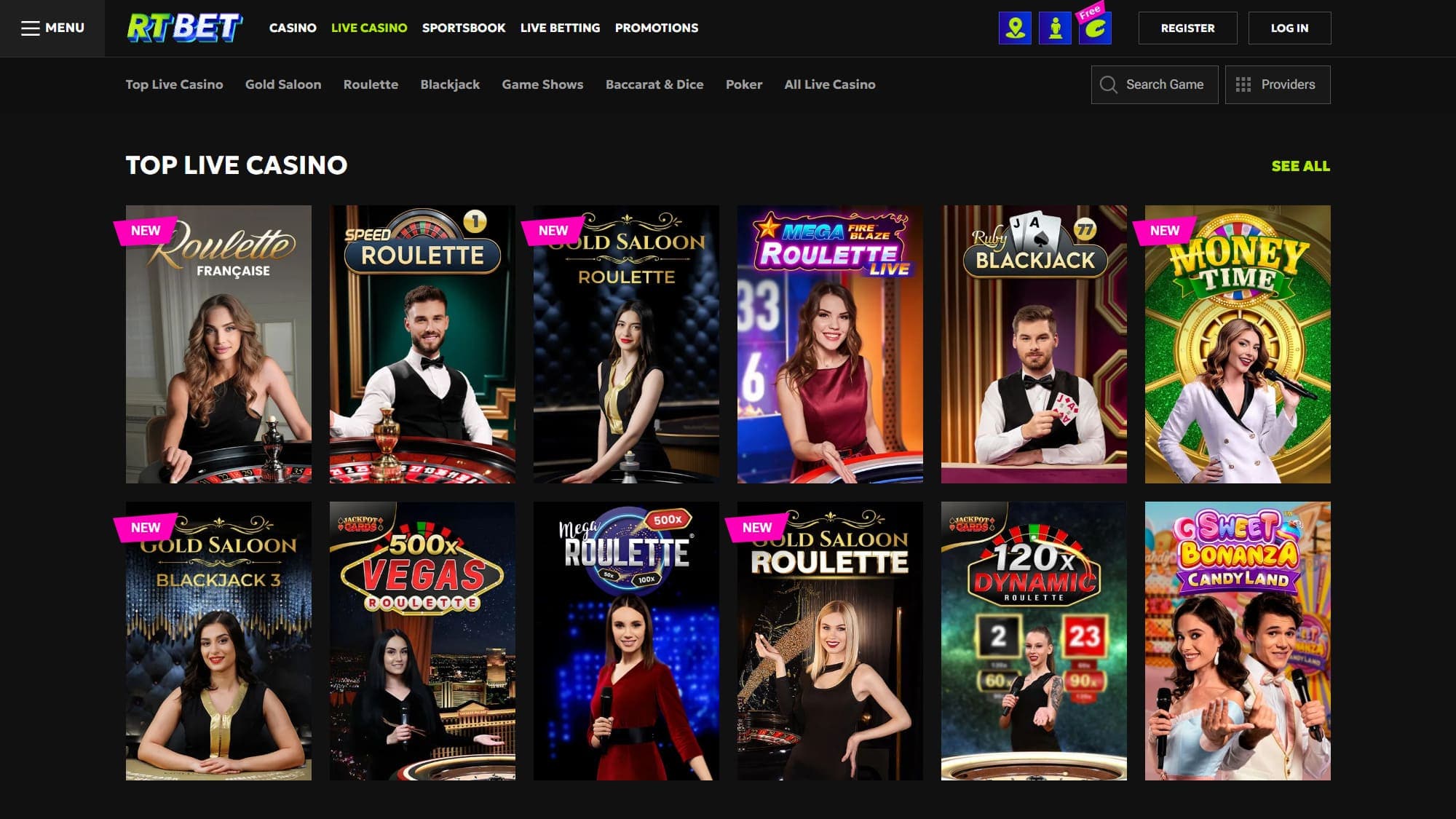 Live RTbet Casino