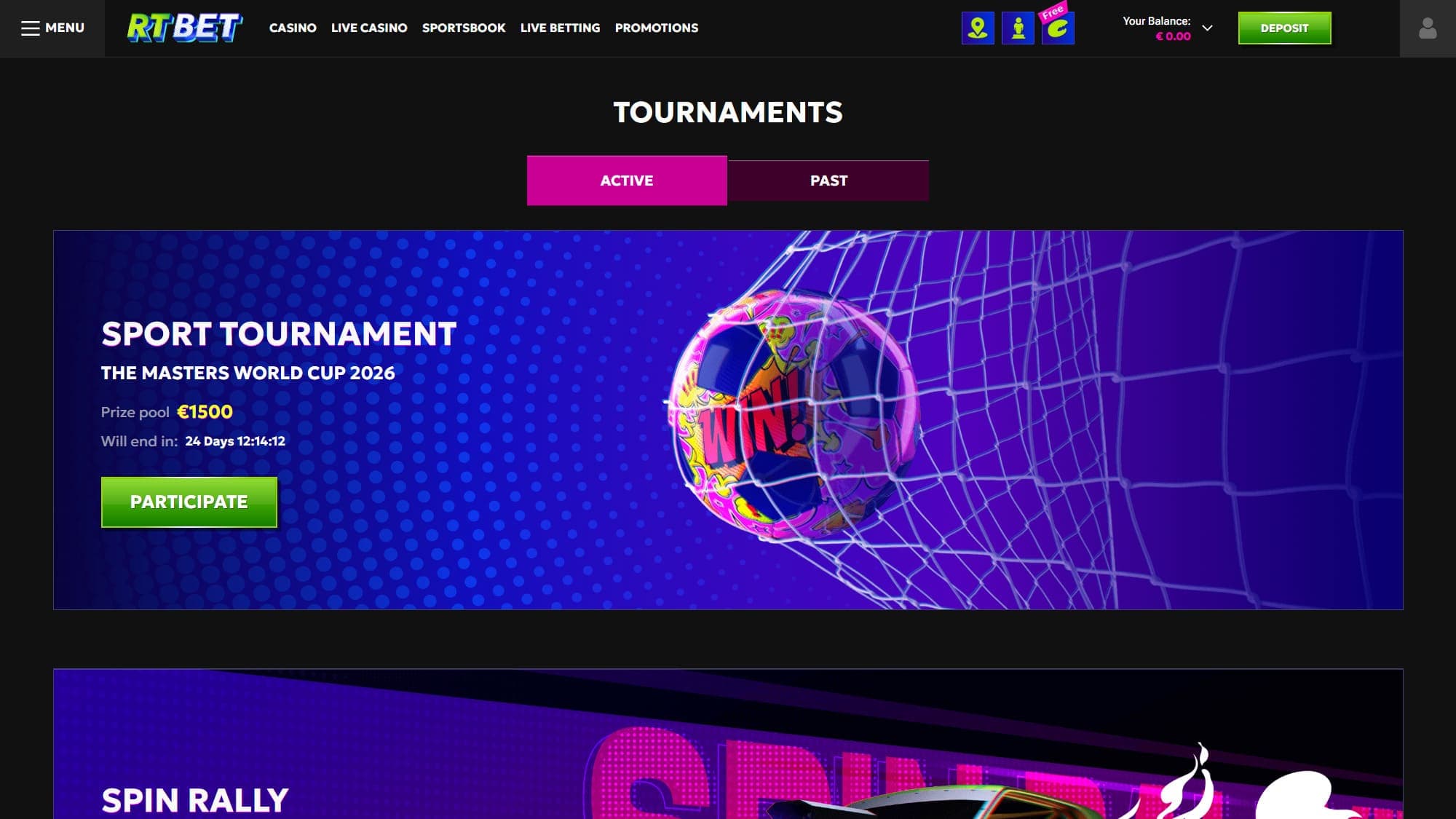 Tournaments RTbet Casino