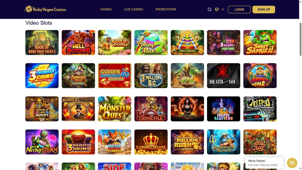Slot machines RubyVegas Casino