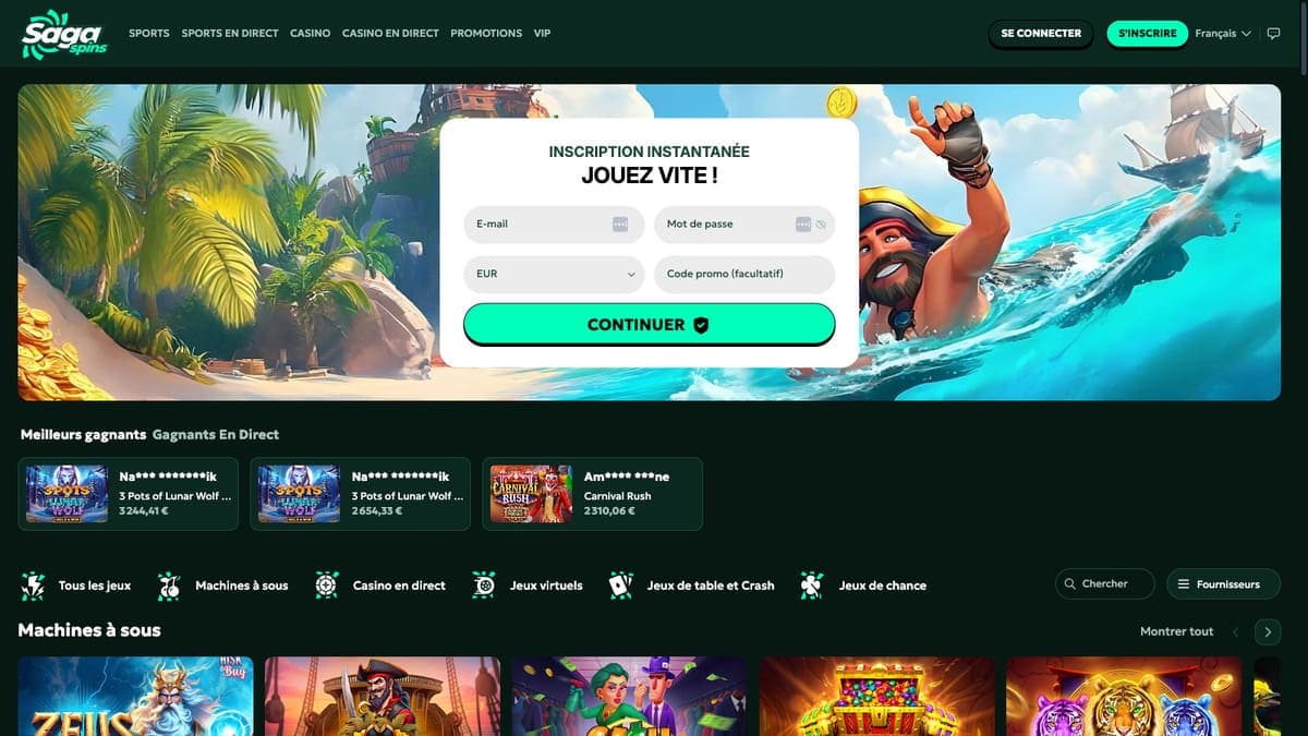 Sagaspins Casino
