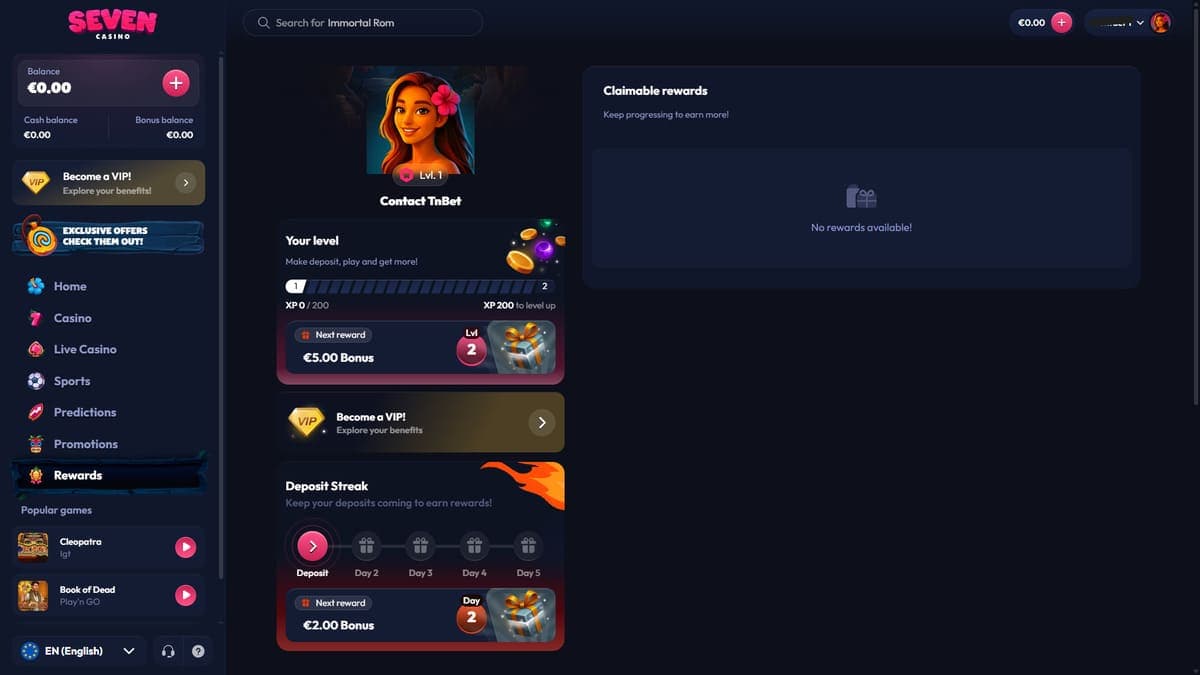 Rewards Seven Casino