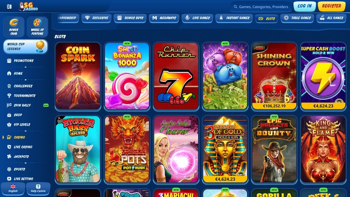Slot machines SG Casino